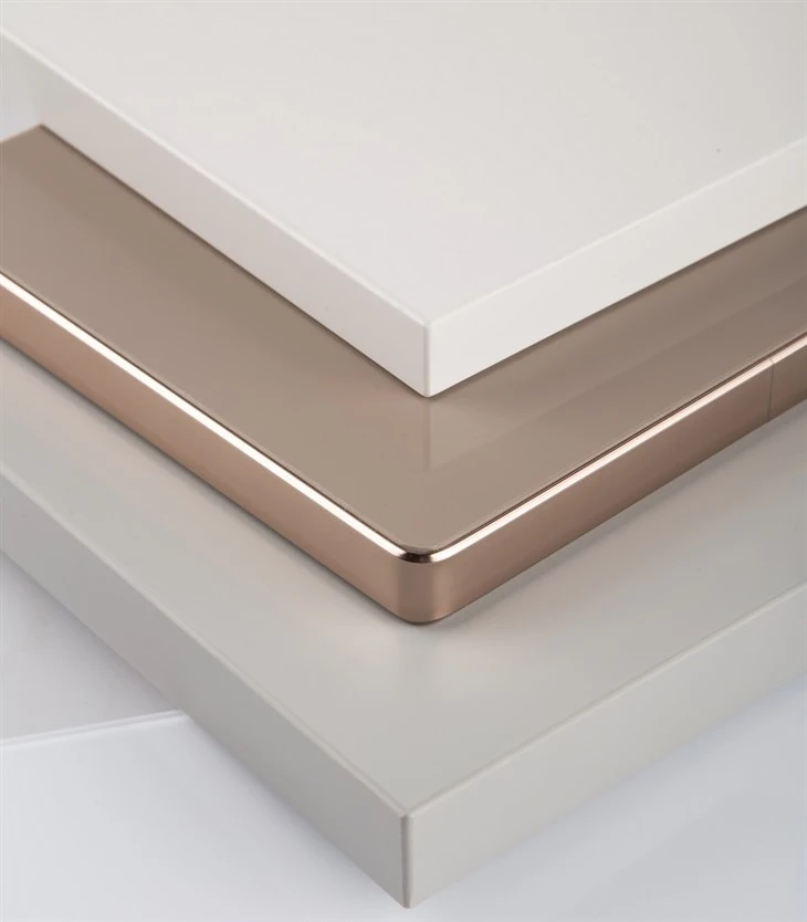 High Gloss Arc Angle Aluminium Edge Acrylic Cabinet Door (4)
